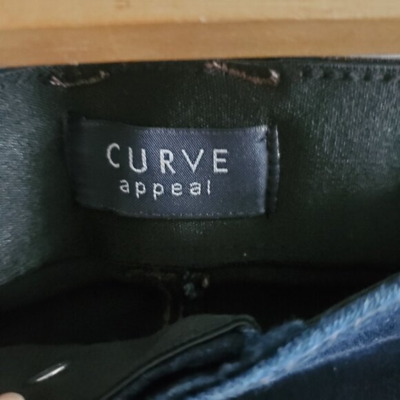 CURVE APPEAL High Rise Tummy Tucking Jeans Skinny Ankle Comfy Fitted Weekend - Picture 8 of 11